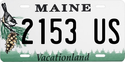 ME license plate 2153US