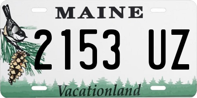ME license plate 2153UZ