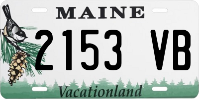 ME license plate 2153VB
