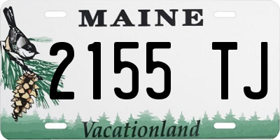 ME license plate 2155TJ