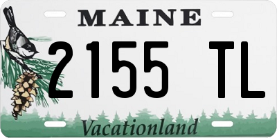 ME license plate 2155TL