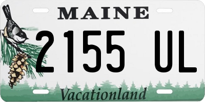 ME license plate 2155UL