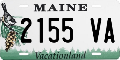 ME license plate 2155VA