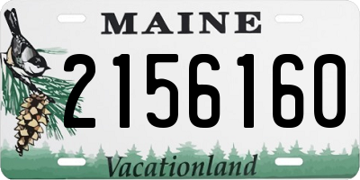 ME license plate 2156160