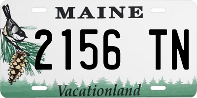 ME license plate 2156TN