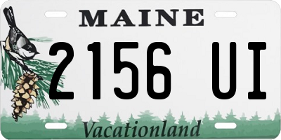 ME license plate 2156UI