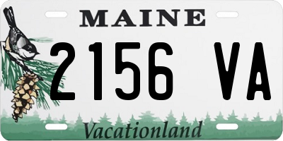 ME license plate 2156VA