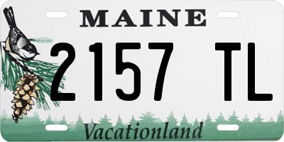 ME license plate 2157TL