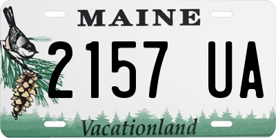 ME license plate 2157UA
