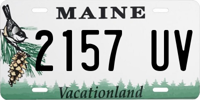 ME license plate 2157UV