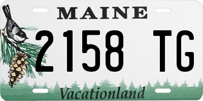 ME license plate 2158TG
