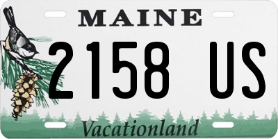 ME license plate 2158US