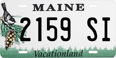 ME license plate 2159SI