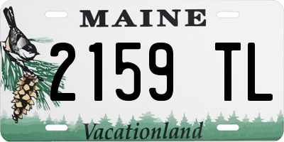ME license plate 2159TL