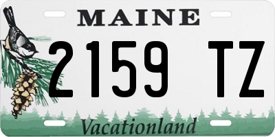 ME license plate 2159TZ