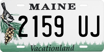 ME license plate 2159UJ