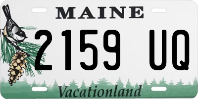ME license plate 2159UQ