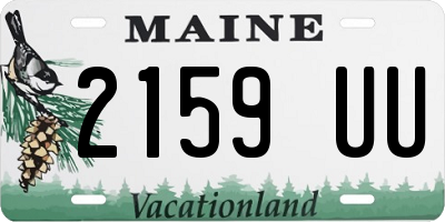 ME license plate 2159UU