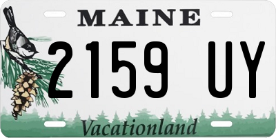 ME license plate 2159UY