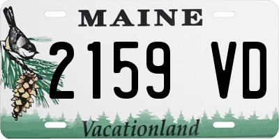 ME license plate 2159VD
