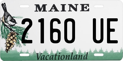 ME license plate 2160UE