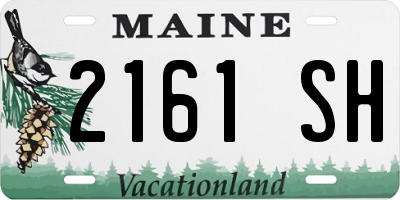 ME license plate 2161SH