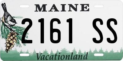 ME license plate 2161SS