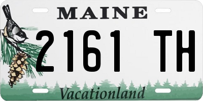 ME license plate 2161TH