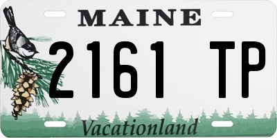 ME license plate 2161TP