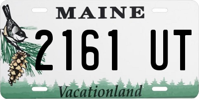 ME license plate 2161UT