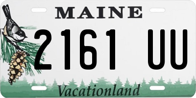 ME license plate 2161UU
