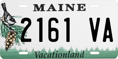 ME license plate 2161VA