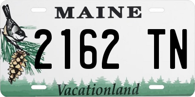 ME license plate 2162TN