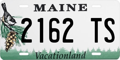 ME license plate 2162TS