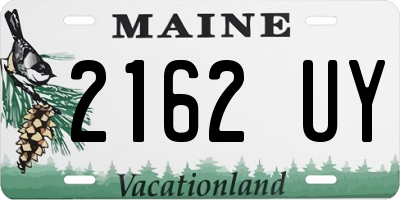 ME license plate 2162UY