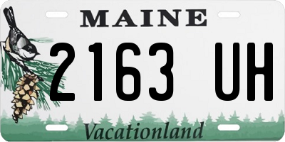 ME license plate 2163UH