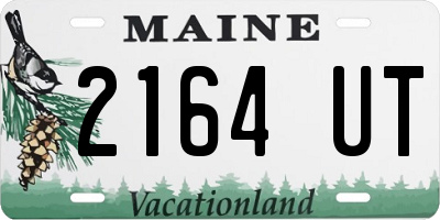 ME license plate 2164UT