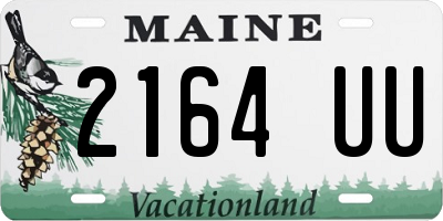 ME license plate 2164UU