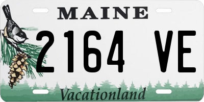 ME license plate 2164VE