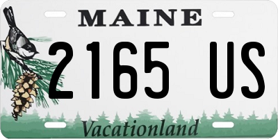 ME license plate 2165US