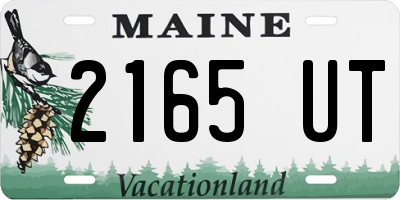 ME license plate 2165UT