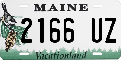ME license plate 2166UZ