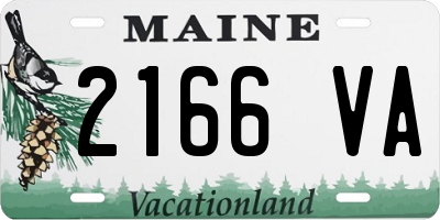 ME license plate 2166VA
