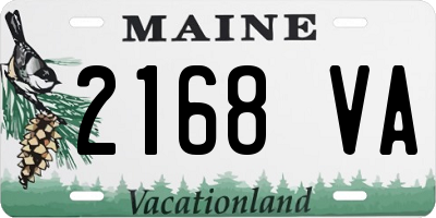 ME license plate 2168VA