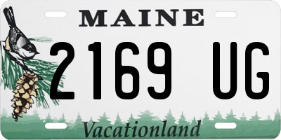 ME license plate 2169UG