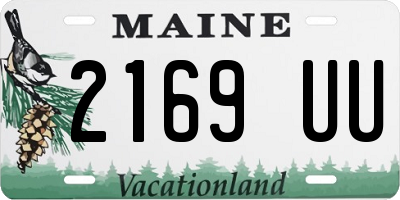 ME license plate 2169UU