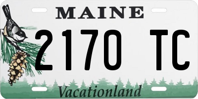 ME license plate 2170TC