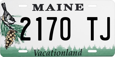 ME license plate 2170TJ