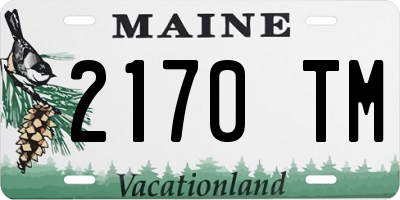 ME license plate 2170TM