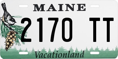 ME license plate 2170TT